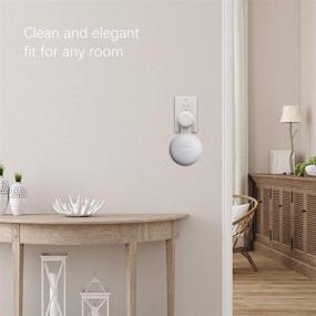 img 3 attached to Space-Saving Outlet Wall Mount Holder for Google 🔌 Home Mini and Nest Mini - Cord Management (3 Pack)