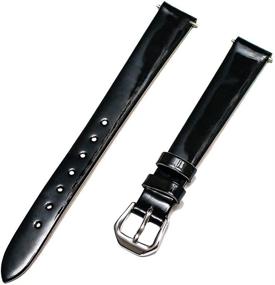 img 2 attached to ⌚ Timex 12mm Black Patent Leather Wristwatch Band