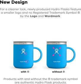img 2 attached to 🍵 Hydro Flask 12 oz Stainless Steel Travel Coffee Mug with Vacuum Insulation and Press-In Lid in Pacific color