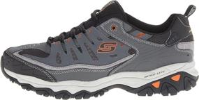 img 2 attached to Skechers Afterburn Memory Lace Up Sneaker Men's Shoes for Athletic