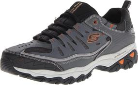 img 3 attached to Skechers Afterburn Memory Lace Up Sneaker Men's Shoes for Athletic