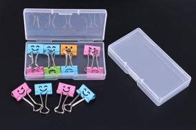 img 1 attached to 📦 Pack of 4 Mini Skater 3.52 x 1.8 x 0.55 Inch Clear Plastic Boxes with Lid - High Transparency Storage Cases for Small Parts, Cotton Swabs, and Ornaments