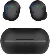 премиум-наушники true wireless с активным шумоподавлением, bluetooth v5.0 и до 45 часов продолжительности работы - anc tws-наушники с сенсорным управлением и микрофоном. логотип