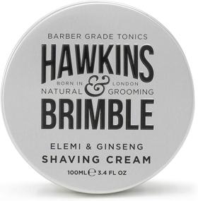 img 4 attached to 🪒 Hawkins and Brimble Shaving Cream 100ml: Male Shave Soap Lotion for Good Lather, Lightly Fragranced with a Nice Aroma - Effective Shaving Product