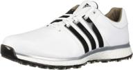 adidas tour360 spikeless silver metallic men's shoes for athletic logo