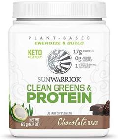 img 1 attached to 🌱 Clean Greens and Protein Chocolate | Nutrient-packed Plant-based Protein Blend | 6.17 oz Pack for Optimum Health