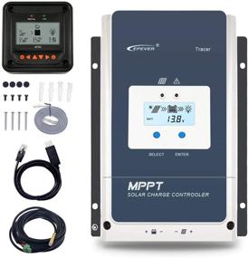 img 4 attached to 🔆 EPEVER 60A MPPT Solar Charge Controller 12V/24V/36V/48V Auto with Max.PV 150V Input, Negative Ground Solar Panel Charge Regulator Including MT50 Remote Meter, Temperature Sensor (RTS), and PC Communication Cable RS485