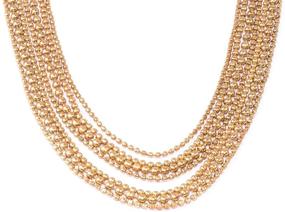 img 1 attached to 💎 RICHERA Metal Chain Short Necklace with Versatile Variations for Women and Girls Jewelry