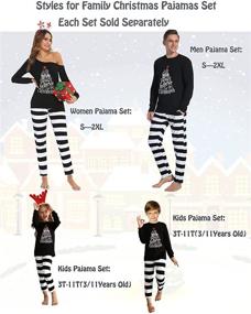img 2 attached to LYHNMW Christmas Matching Pajamas Sleepwear Women's Clothing