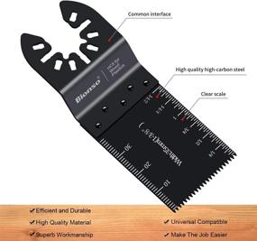 img 3 attached to 🔧 Bionso 55 Wood Oscillating Tool Saw Blades: Professional Universal Multitool Blades Kit for Dewalt Dremel Porter Cable Fein Worx Bosch Makita Milwaukee - Quick Release, Efficient, and Reliable