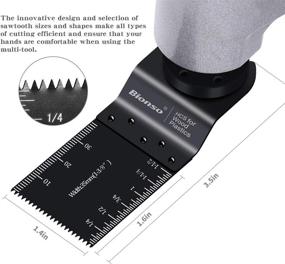 img 2 attached to 🔧 Bionso 55 Wood Oscillating Tool Saw Blades: Professional Universal Multitool Blades Kit for Dewalt Dremel Porter Cable Fein Worx Bosch Makita Milwaukee - Quick Release, Efficient, and Reliable