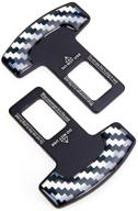 🔒 2-pack car seat belt clip, seat belt silencer metal tongue, auto metal seat logo