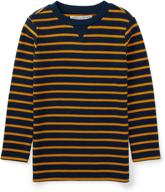 🌿 optimal comfort and style: hope henry organic boys' thermal sleeve clothing logo