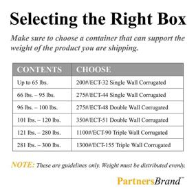 img 2 attached to 📦 Partners Brand P444W Corrugated Boxes: Sturdy & Reliable Packaging Solution