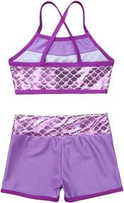 img 1 attached to IEFiEL Tankini Workout Swimwear Dancewear Sports & Fitness for Other Sports