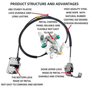 img 2 attached to 🔒 Dasbecan Замок задней правой боковой двери автомобиля Ford F250 F350 F450 F550 Super Duty и монтажный кабель: Замена 6C3Z-28264A00-A - Совместимые модели 1999-2007