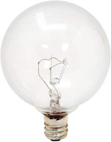 img 4 attached to 💡 GE Globe Light Bulbs (25 Watt) - Find Crystal Clear, 195 Lumen, Candelabra Base Vanity Light Bulbs - 2-Pack