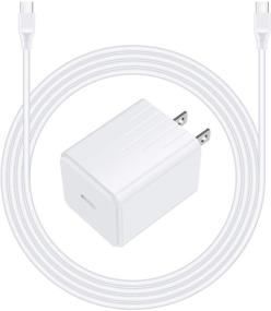 img 4 attached to 🔌 Высокоскоростной блок зарядки USB C для Samsung Galaxy S21/Note 21/20 Ultra, Google Pixel 5XL/4A, 18-Вт адаптер питания с 6-футовым кабелем Type C к C