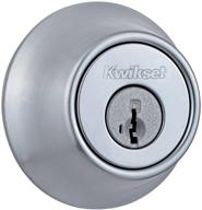 🔒 smartkey satin chrome deadbolt by kwikset: 660 single cylinder deadbolt with enhanced security логотип