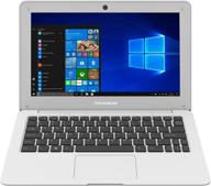 thomson wwneo10a4wh64-p 10.1-inch intel atom z8350 processor 4gb ddr ram, 64gb intel hd 400 graphics, windows 10 home, office online ready, white logo