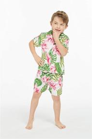 img 2 attached to Hawaii Hangover Aloha Cabana Cereus Boys' Clothing in Clothing Sets
