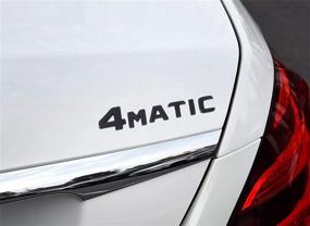 img 2 attached to 4MATIC Letter Emblem Sticker 4 MAT Black