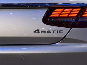 img 1 attached to 4MATIC Letter Emblem Sticker 4 MAT Black