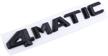 4matic letter emblem sticker 4 mat black logo