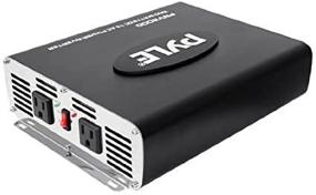 img 1 attached to Pyle PNV2000 Plug In Car Power Inverter - 2000 Watts 12v DC to 115V AC with Modified Sine Wave: Compact and Efficient