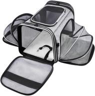 🐾 maskeyon tsa airline approved soft sided pet carrier | top loading, expandable 4-side large travel cats carrier | collapsible with 3 removable washable pads and 3 pockets | suitable for cats, kittens, and small dogs logo