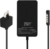 🔌 zthy surface pro charger - 48w ac adapter for surface pro 2, pro 1, and rt - 12v 3.6a power supply with 6ft cord - model 1536, 1512, 1601 logo