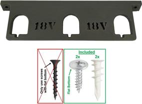 img 1 attached to Ryobi Battery Holder: Efficient 18V Battery Storage and Wall Mount Solution