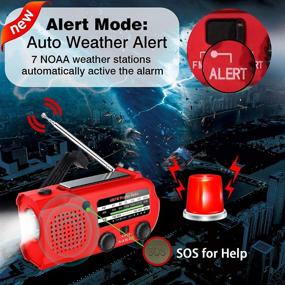img 1 attached to Lukasa 5000 MAh Emergency Hand Crank Portable AM/FM/NOAA Weather Radio