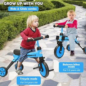 img 3 attached to INFANS Foldable Tricycle Removable Girls（Blue）