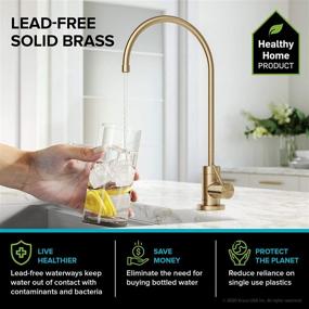 img 3 attached to 🚰 Kraus FF-100SFACB Purita Kitchen Water Filter Faucet: Lead-Free & Spot-Free Antique Champagne Bronze Finish