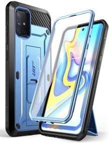 img 4 attached to Supcase Unicorn Beetle Pro Series Samsung Galaxy A71 5G Case - Full-Body Rugged Holster with Kickstand & Screen Protector (Slate Blue)