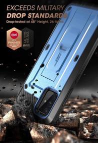 img 3 attached to Supcase Unicorn Beetle Pro Series Samsung Galaxy A71 5G Case - Full-Body Rugged Holster with Kickstand & Screen Protector (Slate Blue)