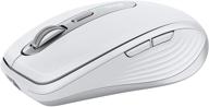 🖱️ logitech mx anywhere 3 for mac: compact wireless mouse with ultrafast scrolling, portable design, and customizable buttons - pale grey logo