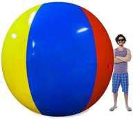 🏖️ the beach behemoth: 12-foot giant inflatable ball for epic water games and big family fun логотип