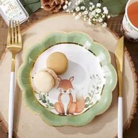 img 4 attached to 🍃 Kate Aspen Woodland Baby Shower: 7 Inch Decorative Premium Paper Plates – Set of 16