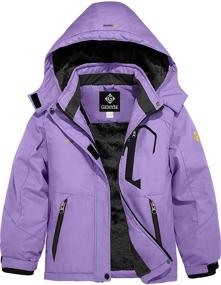 img 4 attached to GEMYSE Waterproof Jacket Fleece Windproof Outdoor Recreation for Outdoor Clothing
