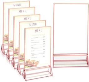 img 4 attached to 🍽️ Acrylic Borders Vertical Stockroom Plus: Food Service Equipment & Supplies in Tabletop & Serveware