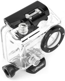 img 1 attached to 📷 Protective Skeleton Housing Case with Side Open Design for GoPro HD Hero 1 and GoPro Hero 2 Cameras