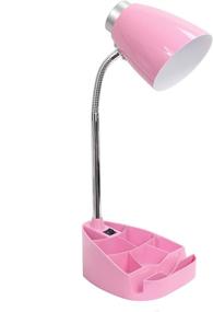 img 4 attached to 📚 Pink Limelights LD1002-PNK Gooseneck Organizer iPad Stand and Book Holder Desk Lamp