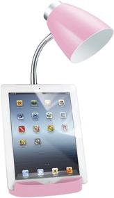 img 3 attached to 📚 Pink Limelights LD1002-PNK Gooseneck Organizer iPad Stand and Book Holder Desk Lamp