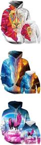 img 2 attached to CYUURO Unicorn Sweatshirts: Trendy Pullover Hoodies for Boys' Fashion