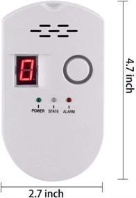 img 3 attached to 🔥 High Sensitivity Natural Gas Detector: Plug-in Digital Leak Alarm for Home/Kitchen Monitoring (1)