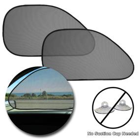 img 4 attached to VaygWay Baby Window Sun Shade: Ultimate Car Side Sun Visor for Kids and Pets - 2 Pack, Sun Glare and UV Rays Protection