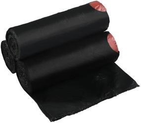 img 4 attached to 🗑️ Begale 4 Gallon Drawstring Flat Bottom Trash Bags: Efficient, Durable, and Convenient (110 Count, Black)
