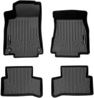 🚗 2021 mercedes-benz gla-class smartliner sa0533/b0533 all weather custom fit 2 row black floor mat liner set: ultimate protection and style logo